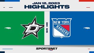 NHL Highlights | Stars vs. Rangers - January 12, 2023