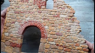 Tutoriales Belenes  Pintado Pared de Piedra BELEN