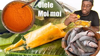 She Cooks the BEST OLELE/MOI MOI in GAMBIA !! Cooking the Most popular street food in west africa.