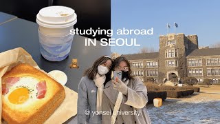 seoul diaries  *int'l yonsei student edition* moving into dorms, cafeteria food, cafe hopping