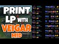I am LITERALLY PRINTING LP with VEIGAR MID in CHALLENGER | Challenger Veigar - League of Legends