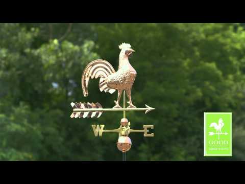 Good Directions 501P 25" Rooster Weathervane - Polished Copper
