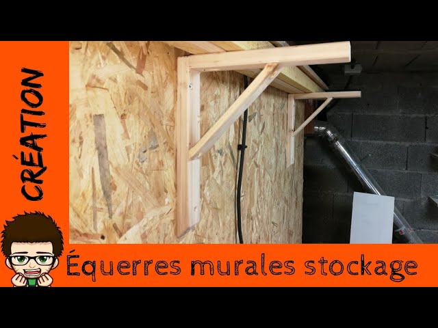 Équerres murales en bois / rangement atelier / **Lire description** 