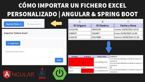 CÓMO IMPORTAR Y VALIDAR UN FICHERO EXCEL PERSONALIZADO | ANGULAR & SPRING BOOT
