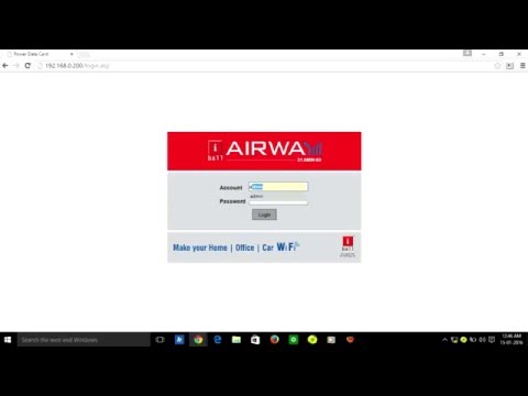 how to change wifi password in iball airway