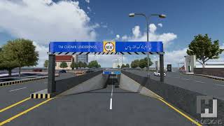 Animated walkthrough of the proposed underpass at Saddar TM Chowk, Rawalpindi