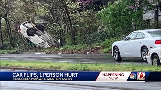 Winston-Salem woman seriously injured in Silas Creek Parkway crash