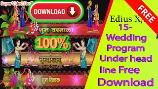 wedding all program name under head line free download || wedding vidhi name under headline download screenshot 1