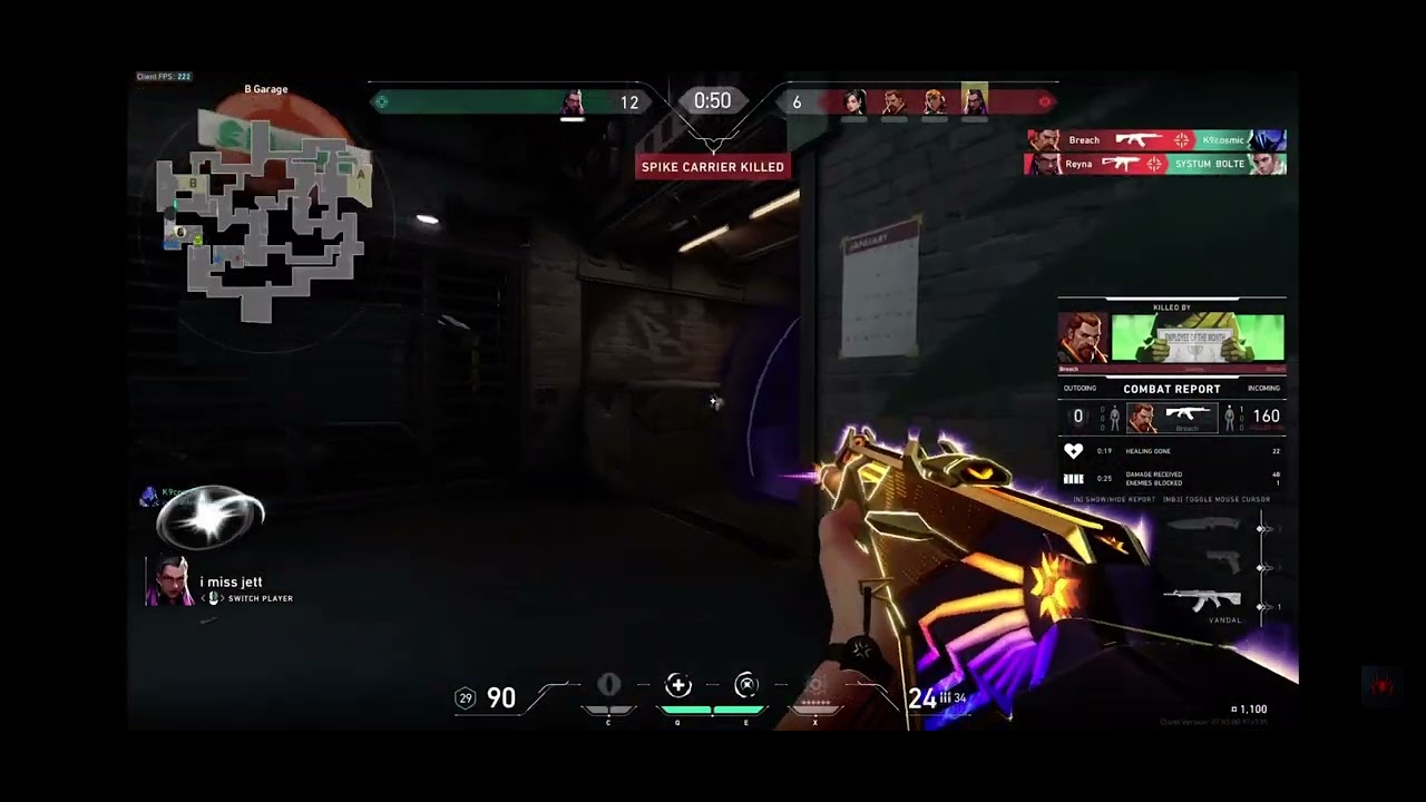 Valorant Epic 1v3 Clutch Moment - YouTube