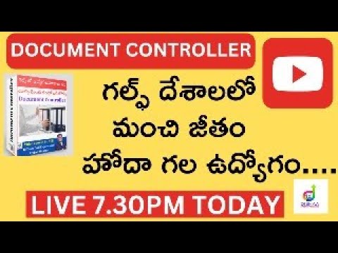 DOCUMENT CONTROLLER COURSE - YouTube