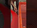 Attaching plastic mesh to the chicken coop! 🐔🏠 #chickencoop #woodwork #woodworking