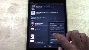 iPad (Mini): How to Turn on Animated Page Turn in the Kindle App​​​ | H2TechVideos​​​