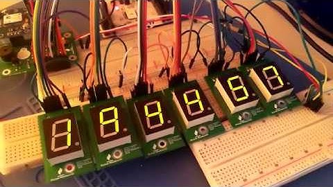 Seven segment display digital clock