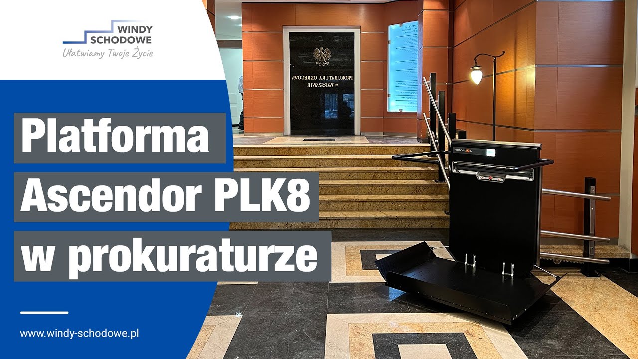 Winda dla osób niepełnosprawnych w Prokuraturze Okręgowej w Warszawie