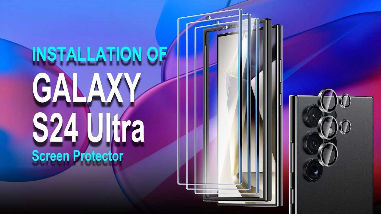 🤩Samsung Galaxy S24 Ultra Tempered Glass Screen Protector Installation  Video