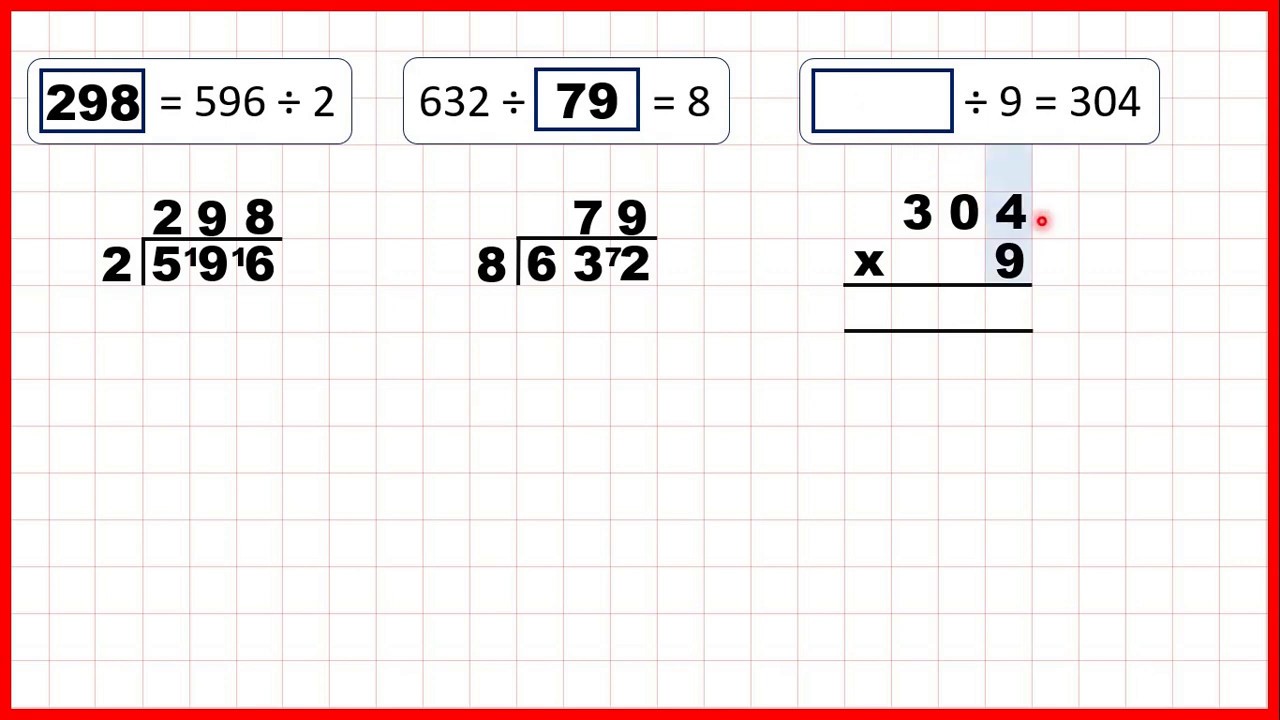 Solve missing number division problems | Division | Year 4 - YouTube