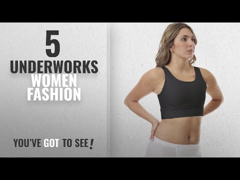 Underworks Women Fashion [2018 Best Sellers]: Underworks MagiCotton Sports  and Binding Minimizer Bra 