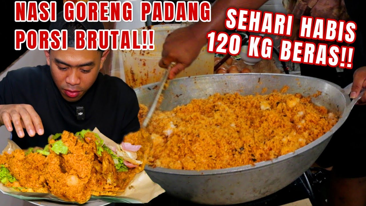 GILA!! DI PADANG NEMU PENJUAL NASI GORENG PORSI MARAH2 !!!