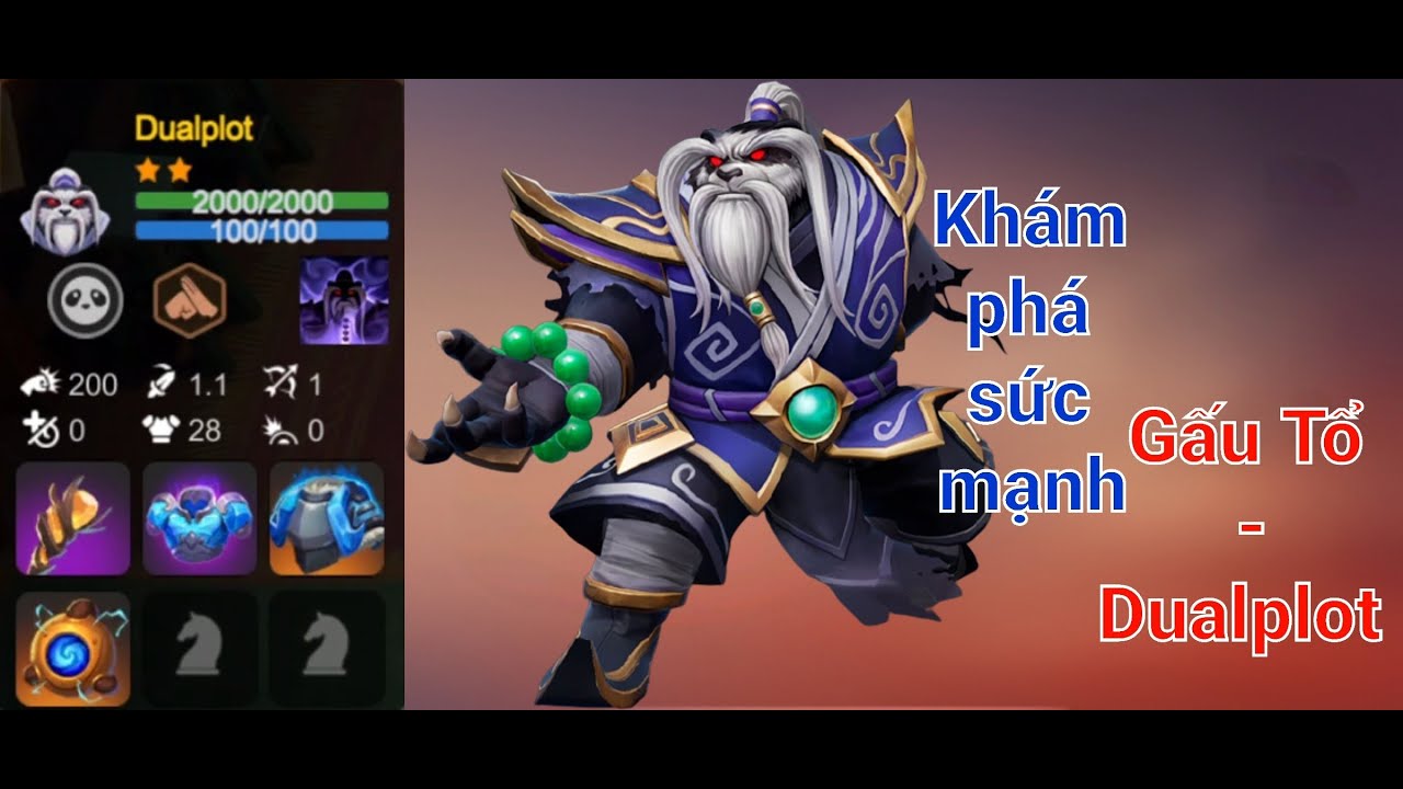 Auto Chess Mobile | Trải nghiệm sức mạnh Gấu Tổ - Dualplot - YouTube