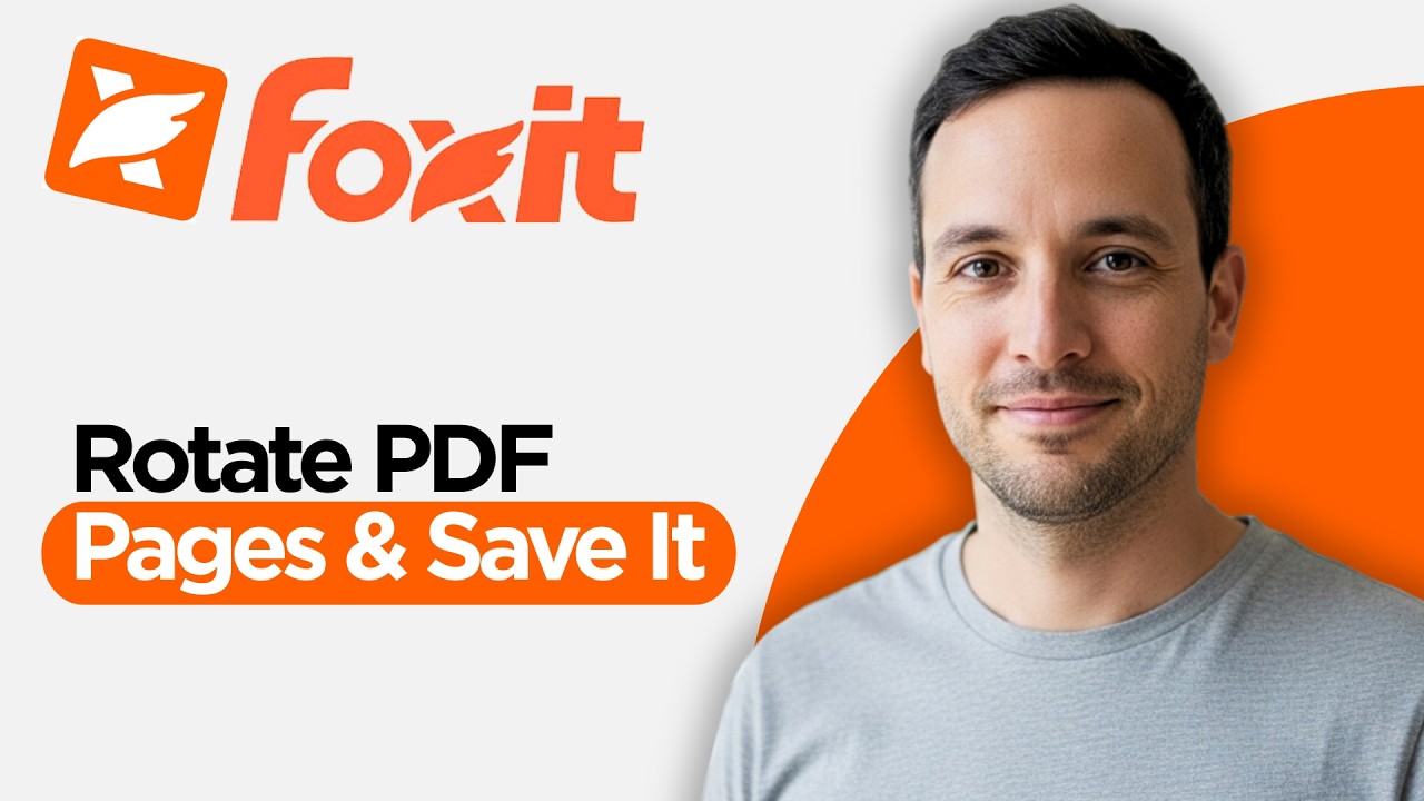 How to Rotate PDF Pages & Save it in Foxit (2026 Step by Step Guide ...