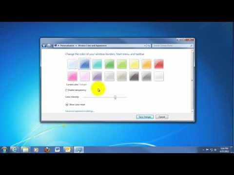 Tech Support: Change Windows Border Colors in Windows 7