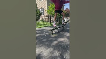 My first crooked grind on a rail!!!!
