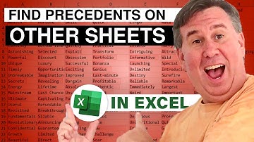 Excel - Navigating to Off-Sheet Precedents in Excel - Episode 400