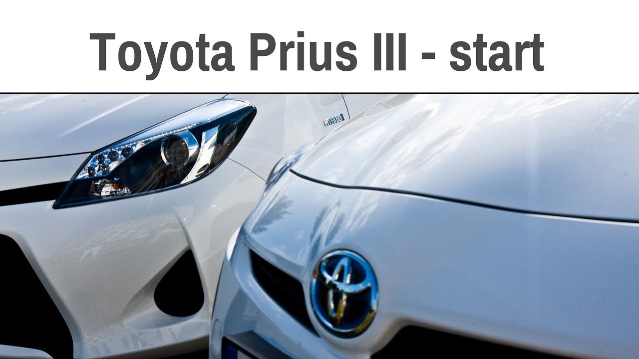 Toyota Prius gen. III - start - YouTube