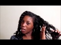 Deep wavy micros on natural hair