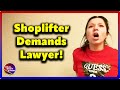 Entitled Teen Shoplifts, Demands Lawyer, Kicks Cops & Resists Arrest!