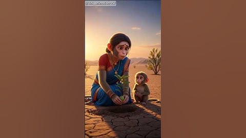 The Tragic Tale of the Poor Monkey Mother & the Guava Tree #ai #shorts #monkey