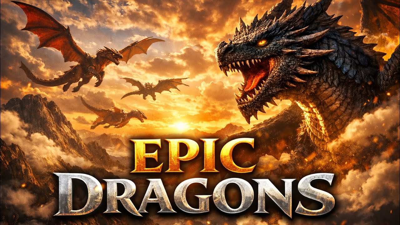 Dragon Apocalypse in the Sky! 🔥🐉 | Ultimate Fantasy Cinematic 8K