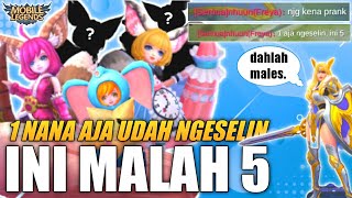 1 NANA AJA NGESELIN, APALAGI 5!!! - MOBILE LEGENDS INDONESIA