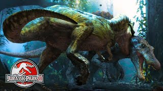 T-Rex Vs. Spinosaurus Fight With Deleted Scenes