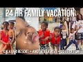 24 hr family vacation vlog  kalahari resort  yet another er visit  lots of fun