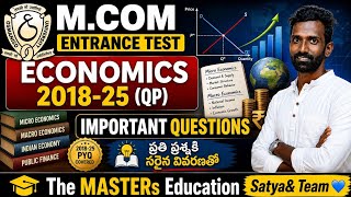 M.COM ENTRANCE TEST BUSINESS ECONOMICS PYQS 2018-2025 DETAILS EXPLANATION WITH ANSWERS COMPLETE PDF