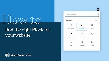 How to find the right Block for your website