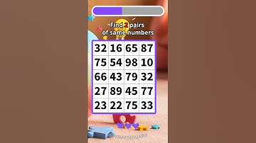 🍀Brain exercise l Find the Twin Numbers