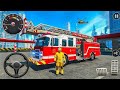 Real US firefighter truck simulator 3d game play 2025 - real firefighter truck android game play