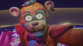 Five Nights at Freddy's: Security Breach ep7 putting Roxy's eyes in Freddy and going to fazer blast