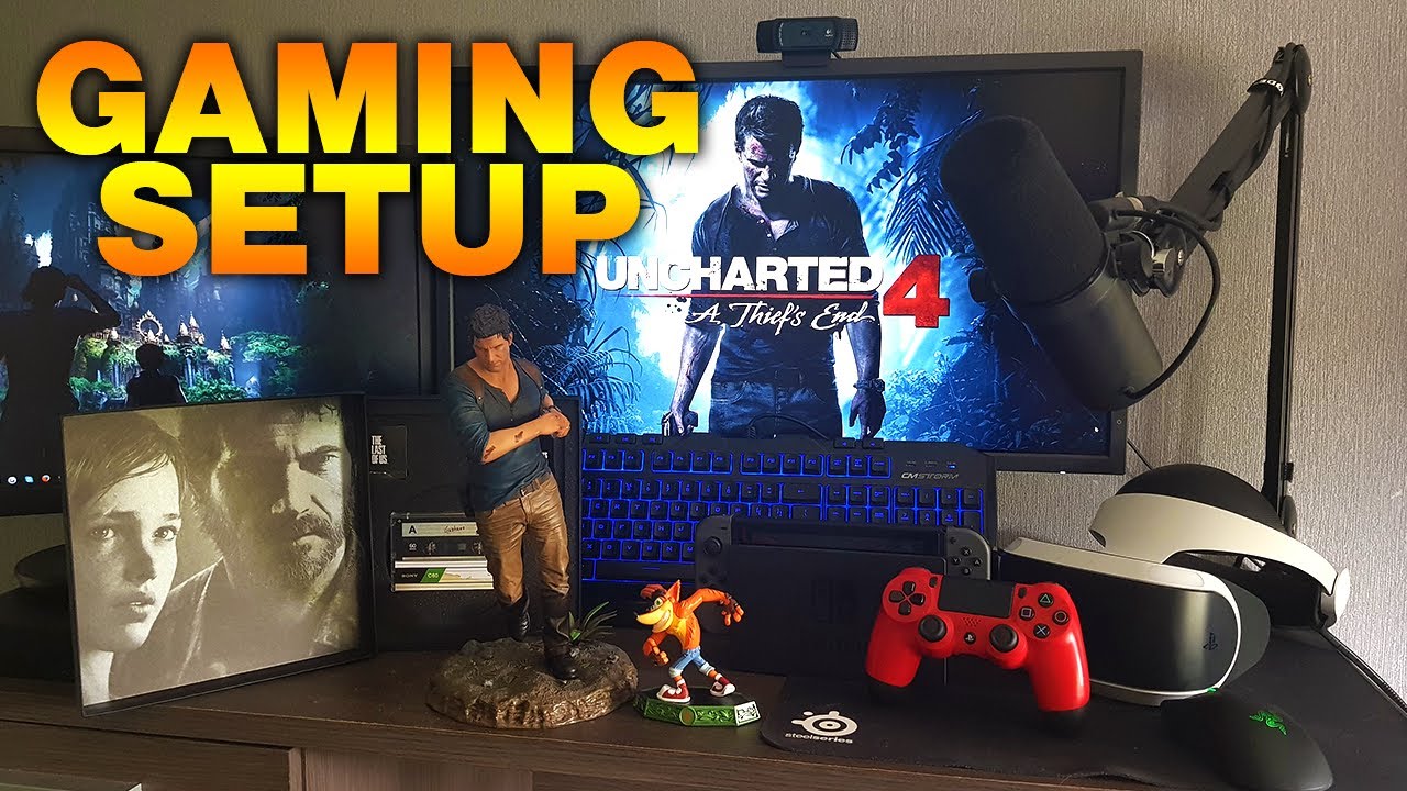 My NEW Gaming Setup & Studio Room Tour Summer 2017!!