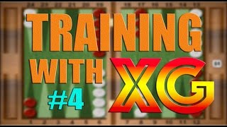 Backgammon: Playing a 3-point training match against eXtreme Gammon