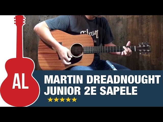 Martin Dreadnought Junior 2E Sapele - YouTube