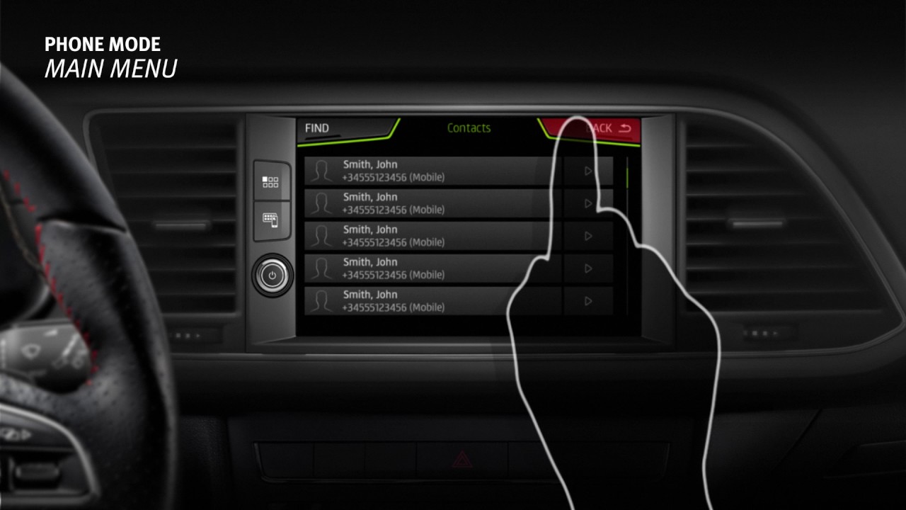 Phone Tutorial Infotainment System SEAT LEON 2018 SEAT YouTube