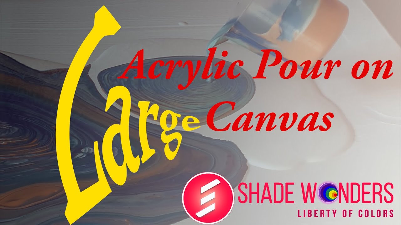 Acrylic pour painting on Large canvas ~ Hear the Ocean