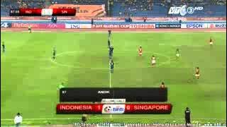 Gol Andik freekick Indonesia vs Singapore AFF 2012