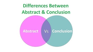Differences Between Abstract and Conclusion