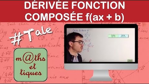 Calculer la dérivée d