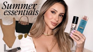 MY SUMMER ESSENTIALS! Best Bikinis, Sweat-Proof Makeup + Accessories! ☀️