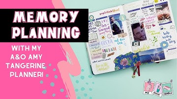 MEMORY PLANNER | Join me as I start my Memory Keeping in my A&O and Amy Tangerine Planner!